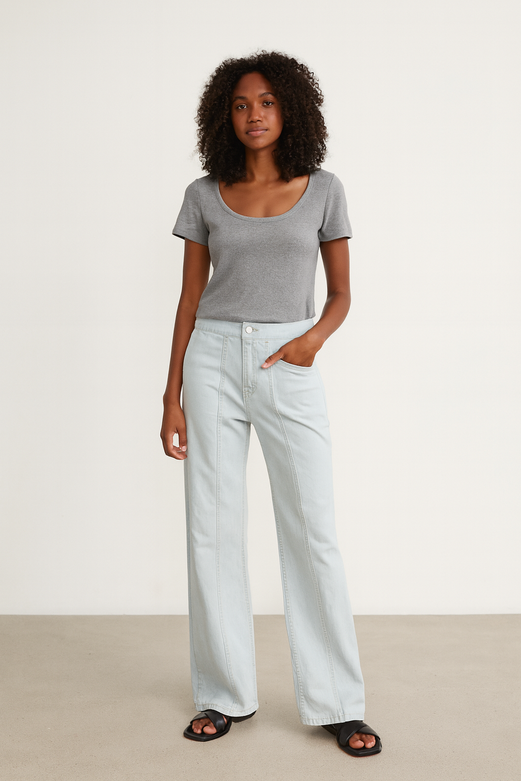 80B1937B-E3B6-4E36-A70D-5BD37C4A5290 Wide leg jeans - Image 1