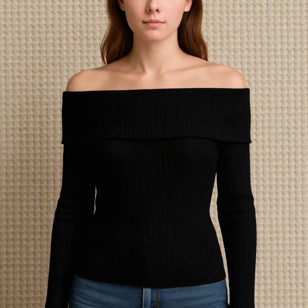 Off-the shoulder sweater