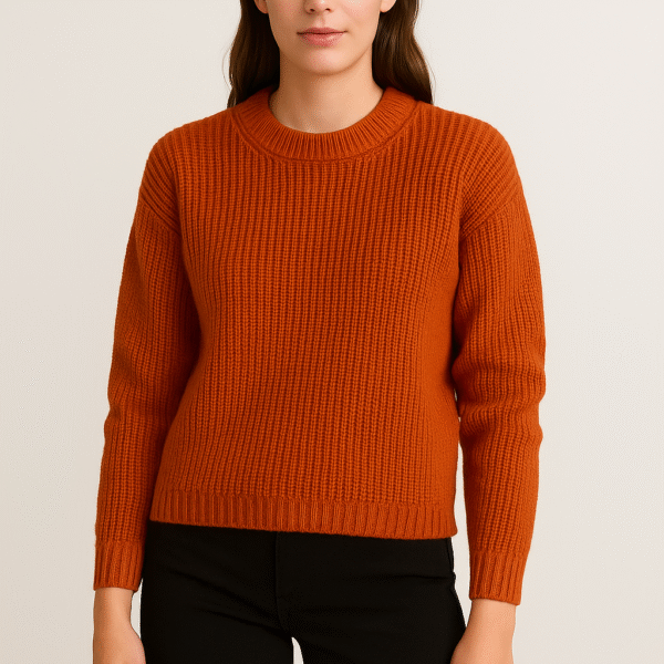 Half-neck knitted sweater