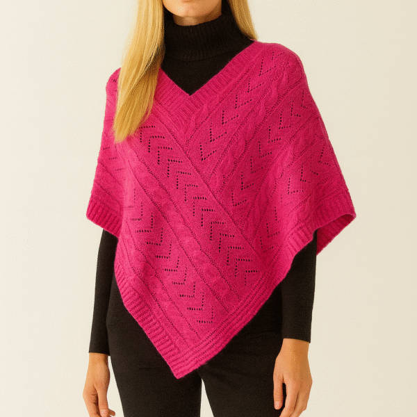 knitted-Poncho